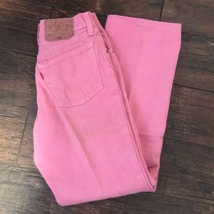 Vintage Levi's jeans w31, pink rare , 80-90s jeans with ankle boot